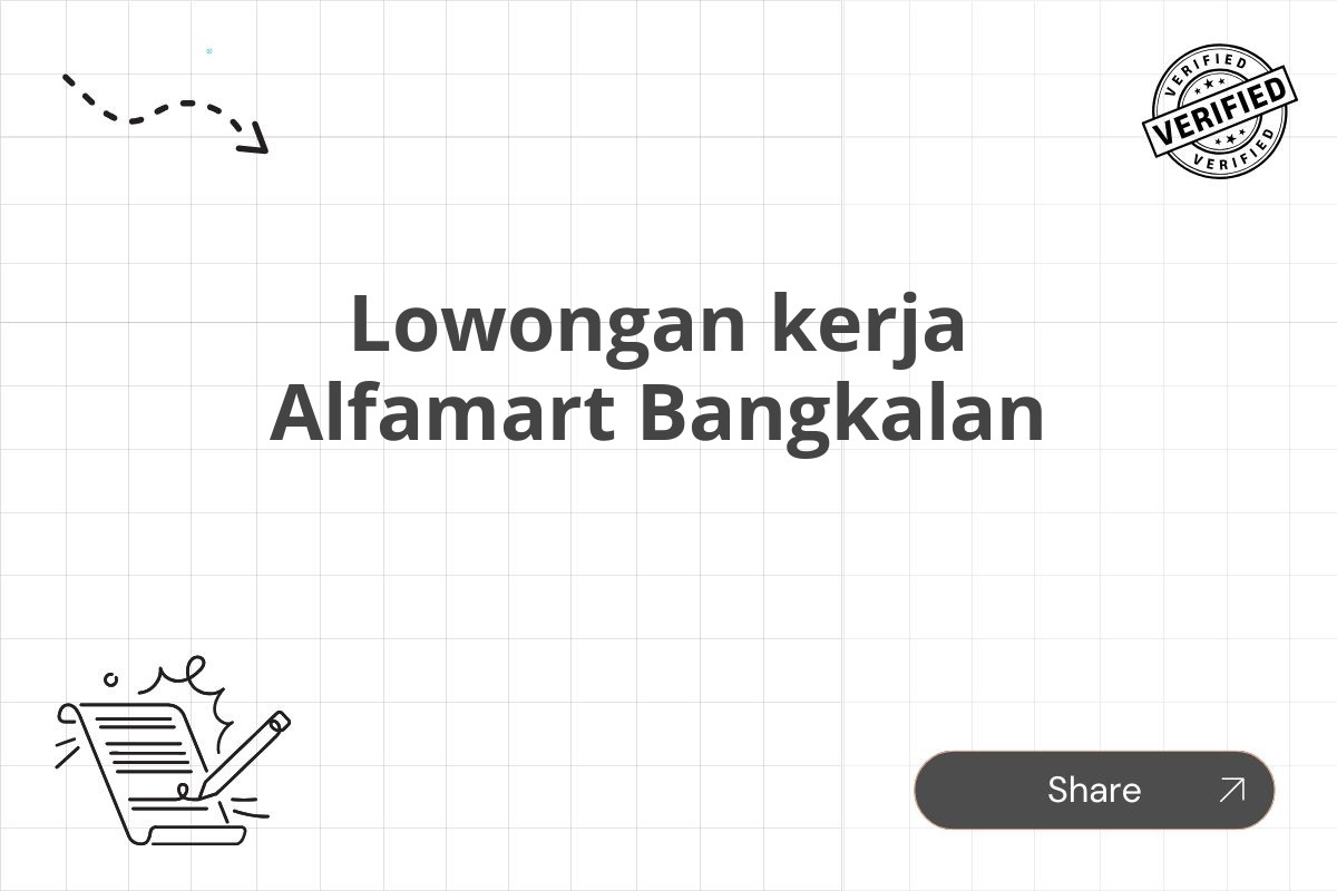 Lowongan kerja Alfamart Bangkalan