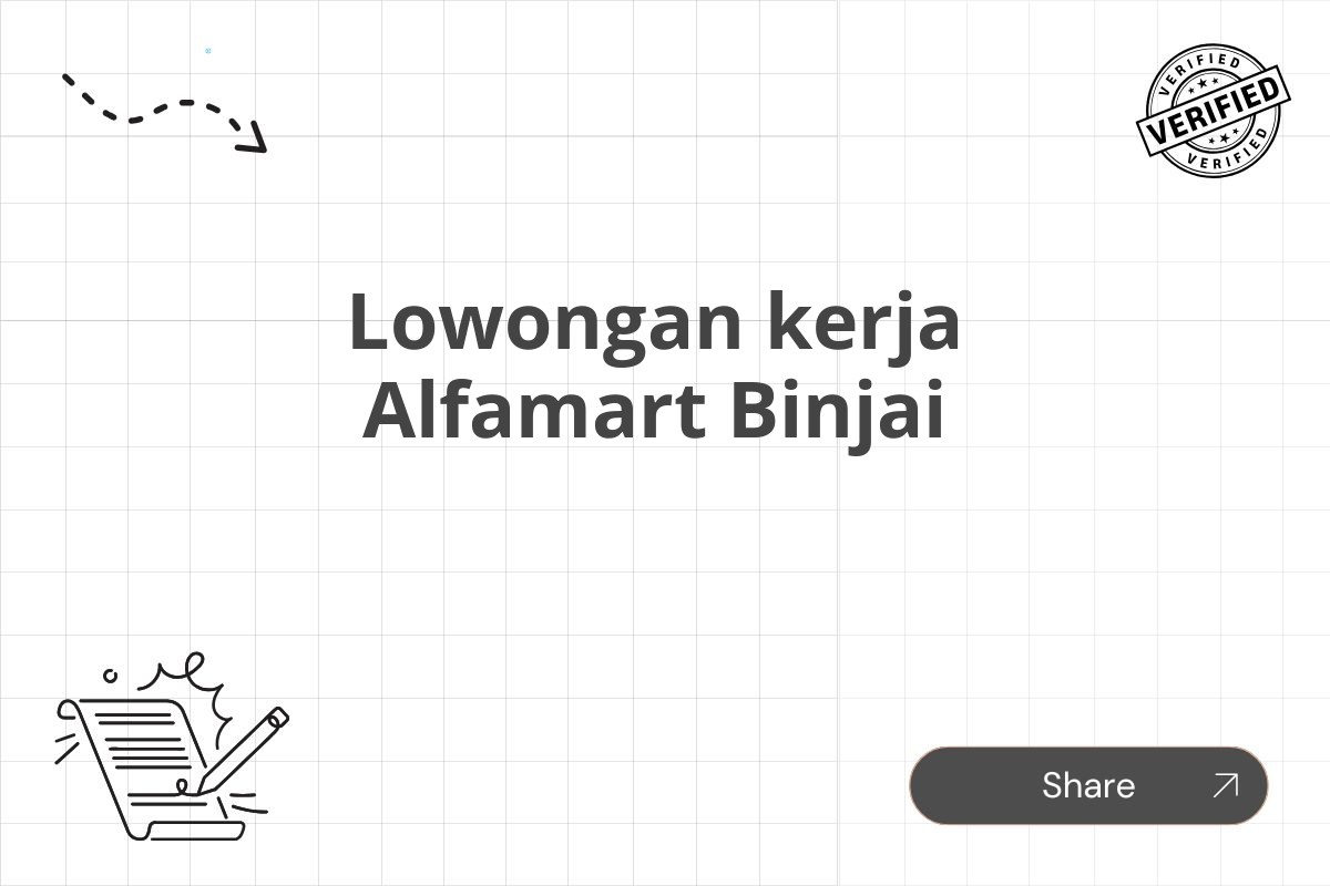 Lowongan kerja Alfamart Binjai