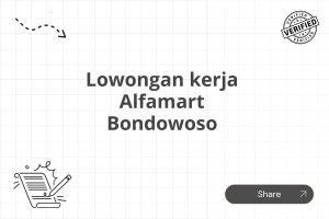 Lowongan kerja Alfamart Bondowoso