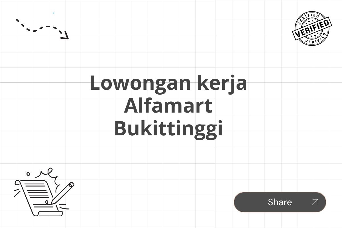 Lowongan kerja Alfamart Bukittinggi